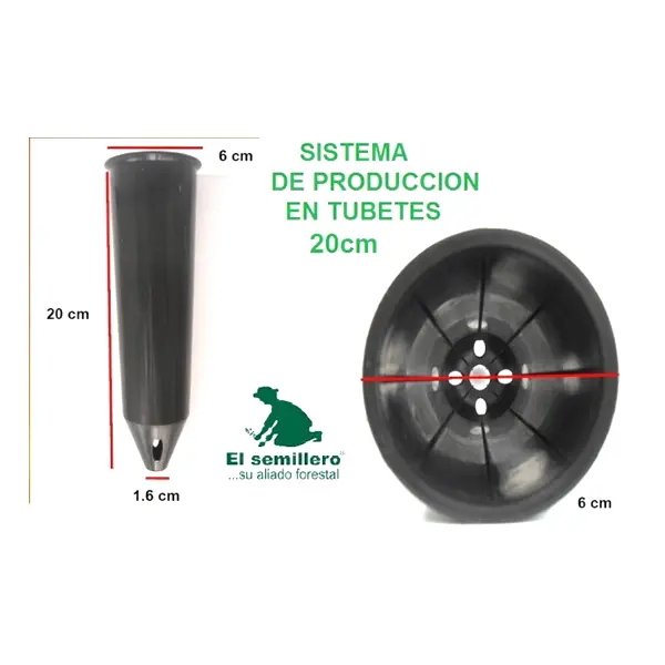 [T1] TUBETE 20 cm x UNIDAD