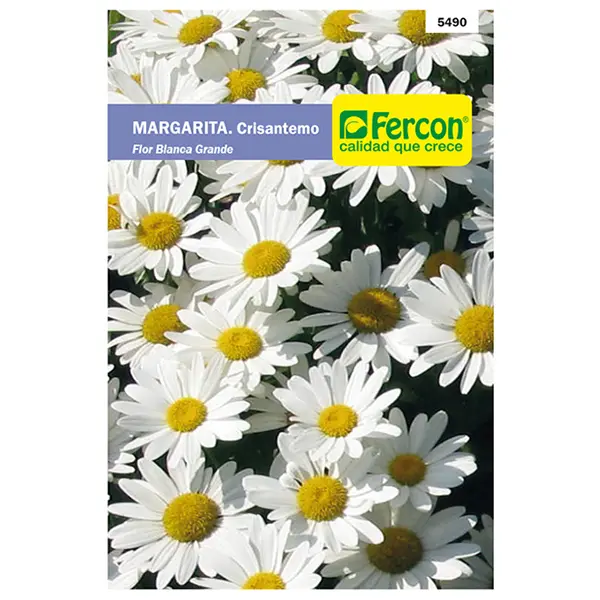FLOR MARGARITA CRISANTEMO BLANCA 5490 X 0.5GR (SEMILLA)