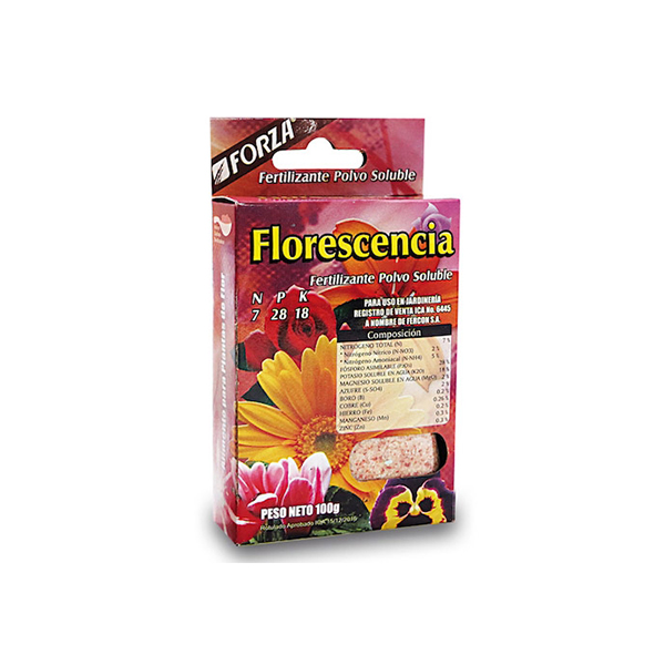 FLORESCENCIA FORZA SOLUBLE CAJA x 100 GR