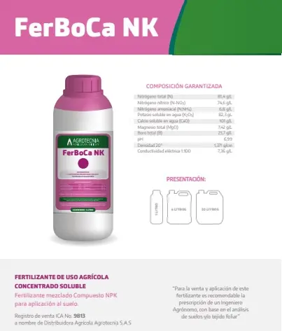 FERTILIZANTE FERBOCA NK X LITRO